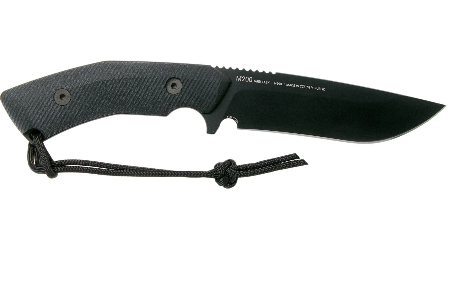 ANV M200 HT Hardtask DLC Sleipner, M200-001, Black Kydex Sheath, Couteau De Survie 7 ANV M200 HT Hardtask DLC Sleipner, M200-001, Black Kydex Sheath, Couteau De Survie – Image 5