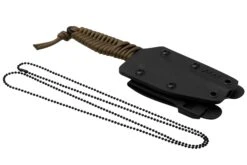 ANV Knives P100 Sleipner Cerakote, Coyote Paracord, P100-040, Black Kydex Sheath, Couteau De Cou -Vic Boutique ANVP100 040 06 anv