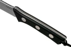 ANV P300 N690, Black G10 P300-015, Black Leather Sheath, Couteau De Survie -Vic Boutique ANVP300 015 05 anv knives