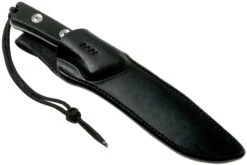 ANV P300 N690, Black G10 P300-015, Black Leather Sheath, Couteau De Survie -Vic Boutique ANVP300 015 06 anv knives