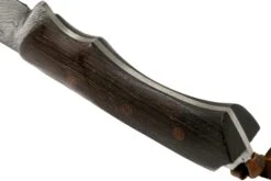 Autine Damascus Kurbads, Wengé, Damast, Fourreau RH Brun, Couteau Outdoor -Vic Boutique AT KUR WNG DAM 04 autine v201909