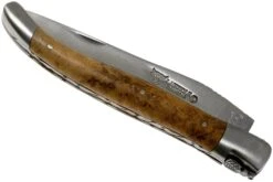 Laguiole En Aubrac 12cm Teck Guillochage Manuel L0212LKH/FSB1, Couteau Laguiole -Vic Boutique AUL0212LKH FSB1 04 laguiole en aubrac