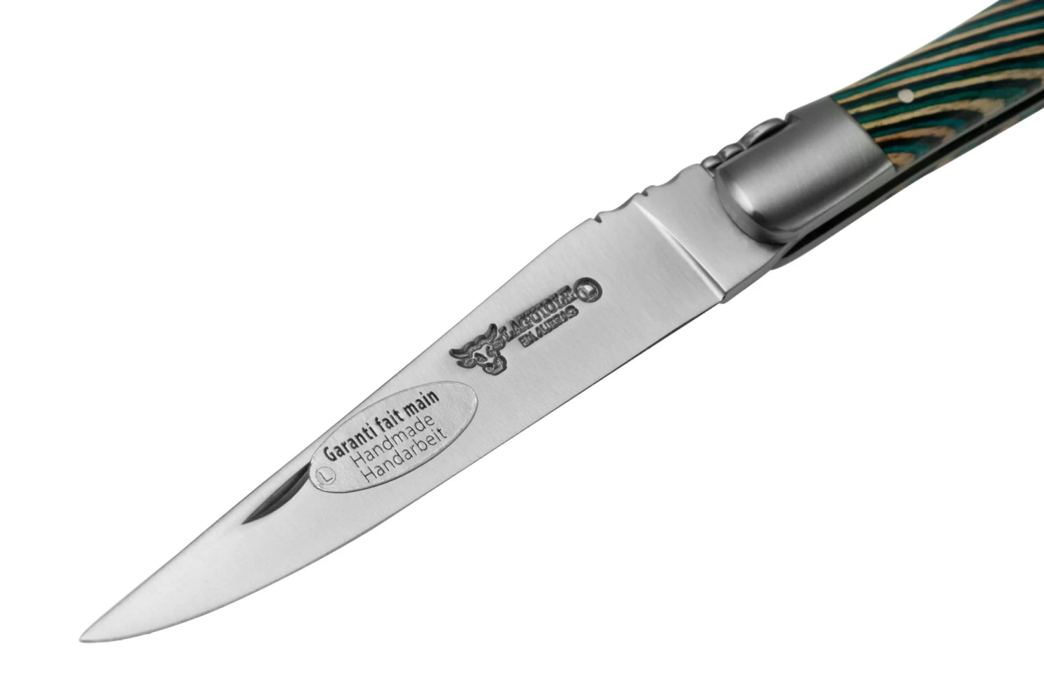 Laguiole En Aubrac Samba Turquoise L0212SATIF Bois De Samba Turquoise, Mat, Couteau De Poche Laguiole, 12 Cm 5 Laguiole En Aubrac Samba Turquoise L0212SATIF Bois De Samba Turquoise, Mat, Couteau De Poche Laguiole, 12 Cm – Image 3