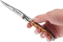 Laguiole En Aubrac 12cm Doubles Platines, Loupe D'olivier, L0712LLI-FSJ1 -Vic Boutique AUL0712LLI FSJ1 07 laguiole en aubrac aul0712lli fsj1 07