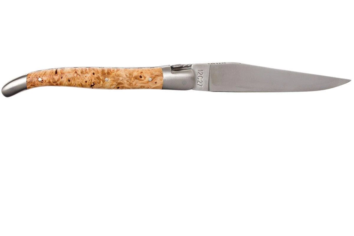 Laguiole En Aubrac 12cm Double Plates, Châtaigne Poncé Main, L0712NWI-FSB1 4 Laguiole En Aubrac 12cm Double Plates, Châtaigne Poncé Main, L0712NWI-FSB1 – Image 2