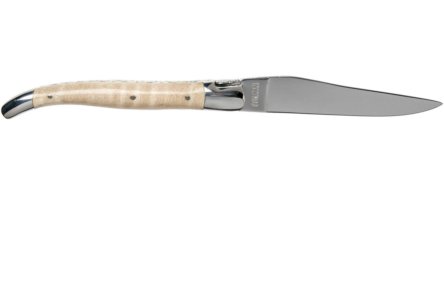 Laguiole En Aubrac 12cm Doubles Platines, érable Ondé Guilloché à La Main L0712EEN1/FSJ1 4 Laguiole En Aubrac 12cm Doubles Platines, érable Ondé Guilloché à La Main L0712EEN1/FSJ1 – Image 2