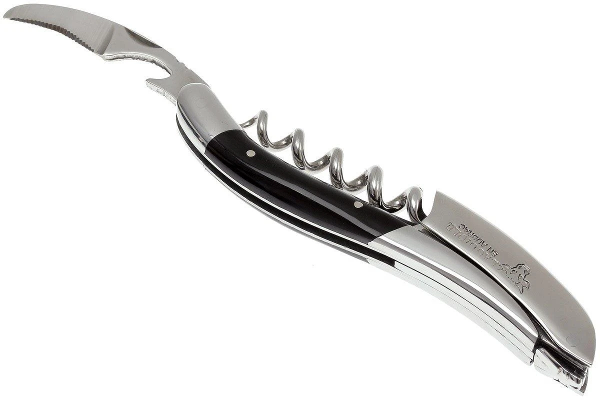Laguiole En Aubrac Couteau Sommelier Manche En Corne De Buffle Noire 5 Laguiole En Aubrac Couteau Sommelier Manche En Corne De Buffle Noire – Image 3