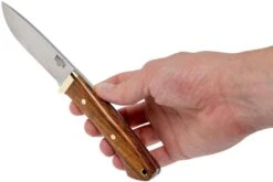 Bark River Classic Drop Point Hunter A2 Brass, Desert Ironwood Couteau De Chasse -Vic Boutique BRK02 116DIW 07 bark river