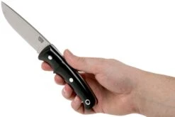 Bark River Guardless Drop Point Hunter CPM 154 Black Canvas Micarta Couteau De Chasse -Vic Boutique BRK02 142BKRC 06 bark river knives