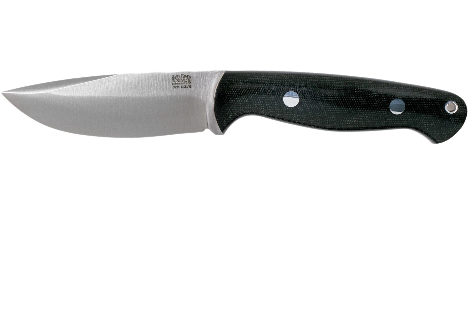 Bark River North Country EDC 2 CPM S45VN Black Canvas Micarta Couteau Fixe 3 Bark River North Country EDC 2 CPM S45VN Black Canvas Micarta Couteau Fixe