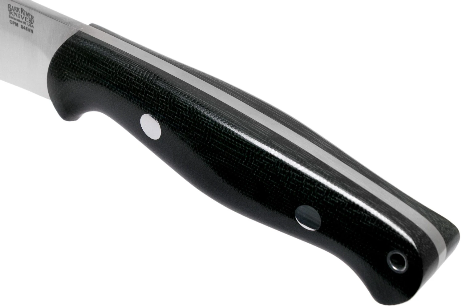 Bark River North Country EDC 2 CPM S45VN Black Canvas Micarta Couteau Fixe 7 Bark River North Country EDC 2 CPM S45VN Black Canvas Micarta Couteau Fixe – Image 5