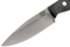 Bark River Mini Aurora CPM 3V, Black Linen Matte Micarta, Hollow Pins -Vic Boutique BRK06 025BRKLM 03 bark river knives v202111