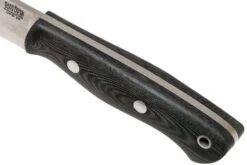 Bark River Mini Aurora CPM 3V, Black Linen Matte Micarta, Hollow Pins -Vic Boutique BRK06 025BRKLM 05 bark river knives v202111