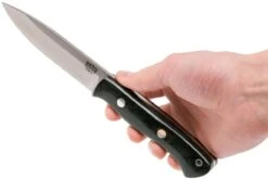 Bark River Aurora 3V, Black Canvas Micarta Couteau Bushcraft -Vic Boutique BRK06 122 3VBLC 07 bark river brk06 122 3vblc 07