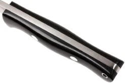 Bark River Bravo 1 A2 FHG Rampless, Black Linen Micarta, Brown Sheath -Vic Boutique BRK07 111BRKL RS 05 bark river brk07 111brkl rs 05