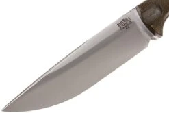 Bark River Bravo Vortex A2 Jimped, Green Canvas Micarta, Brown Sheath -Vic Boutique BRK07 117FMGRC JI 03 bark river brk07 117fmgrc ji 03