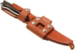 Bark River Bravo Vortex A2 Jimped, Green Canvas Micarta, Brown Sheath -Vic Boutique BRK07 117FMGRC JI 07 bark river brk07 117fmgrc ji 07