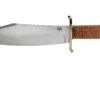 Bark River V-44 Bowie A2 Stacked Leather, Brass Double Quillion, Couteau Bowie -Vic Boutique BRK08 231SDL BDQ 01 bark river knives