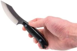 Bark River JX6 Companion A2, Black Canvas Micarta, Brown Sheath -Vic Boutique BRK10 112BRKC 06 bark river brk10 112brkc 06