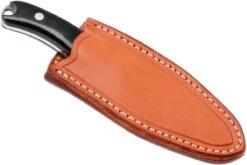 Bark River JX6 Companion A2, Black Canvas Micarta, Brown Sheath -Vic Boutique BRK10 112BRKC 07 bark river brk10 112brkc 07