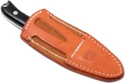 Bark River JX6 Companion A2, Black Canvas Micarta, Brown Sheath -Vic Boutique BRK10 112BRKC 08 bark river brk10 112brkc 08