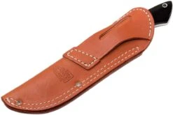 Bark River Kalahari Hunter A2, Black Canvas Micarta, Brown Sheath -Vic Boutique BRK12 112BRKC 08 bark river brk12 112brkc 08