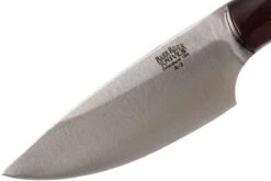 Bark River Kalahari Bushman A2, Maroon Linen Micarta, Brown Sheath -Vic Boutique BRK12 116MNL 03 bark river brk12 116mnl 03