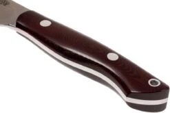 Bark River Kalahari Bushman A2, Maroon Linen Micarta, Brown Sheath -Vic Boutique BRK12 116MNL 04 bark river brk12 116mnl 04