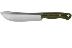 Bark River Kalahari Camp Knife 2 CPM 3V Green Canvas Micarta Couteau D'outdoor