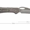 Buck 726 Mini Spitfire 0726 GYS-B Plain Edge, Gris
