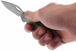 Buck 726 Mini Spitfire 0726 GYS-B Plain Edge, Gris -Vic Boutique BUCK0726GYS B 07 buck 726 mini spitfire buck0726gys b 07