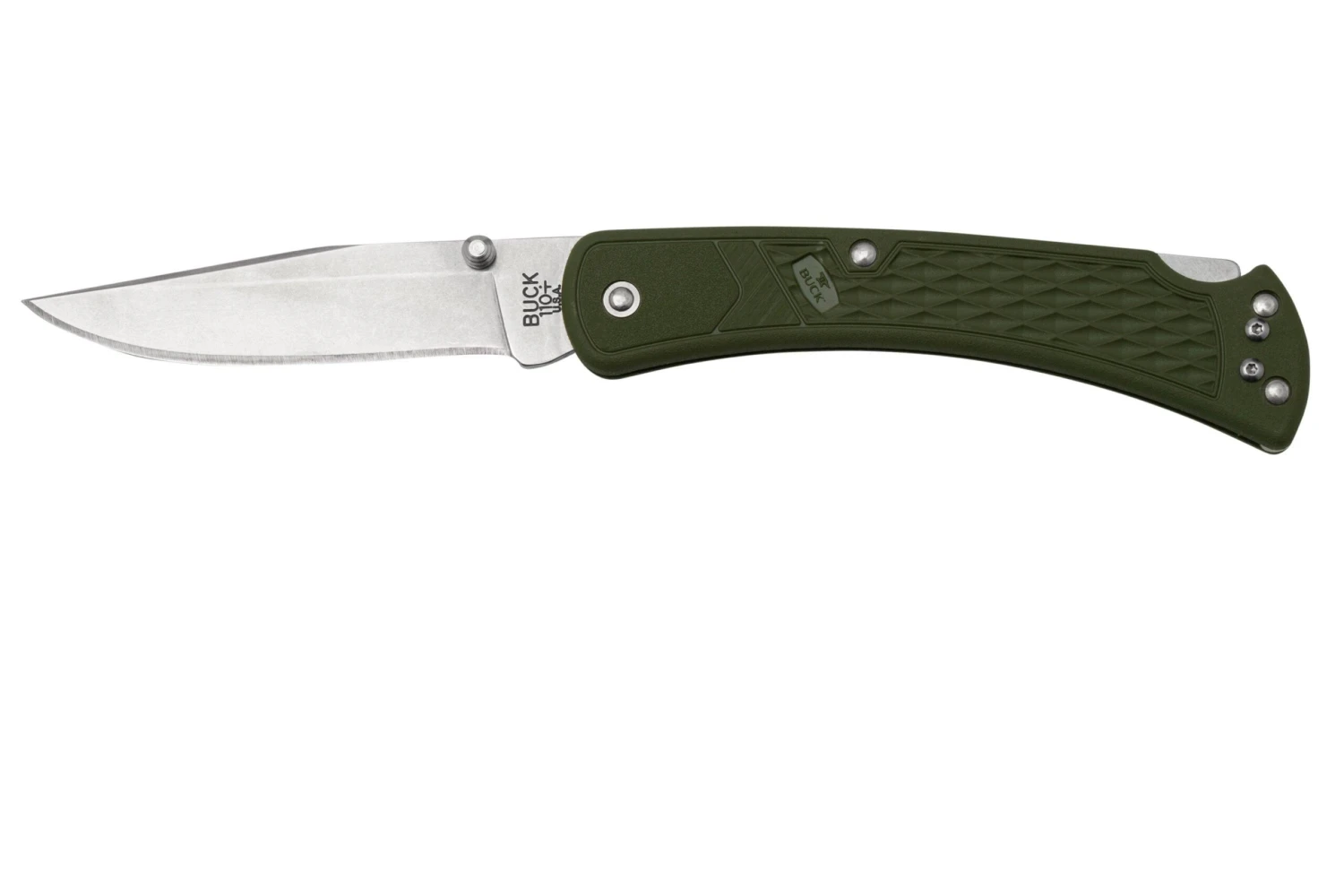 Buck 110 Slim Knife Select OD Green 0110ODS2 Couteau De Poche 4 Buck 110 Slim Knife Select OD Green 0110ODS2 Couteau De Poche – Image 2