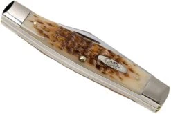 Case Large Stockman Amber Jigged Bone, 00204, 6375 CV Couteau De Poche -Vic Boutique CE204 07 case ce204 07