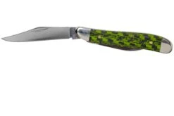 Case Peanut Green & Black Carbon Fiber-G10 Weave Smooth, 50714, 10220 SS Couteau De Poche -Vic Boutique CE50714 03 case