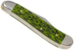 Case Peanut Green & Black Carbon Fiber-G10 Weave Smooth, 50714, 10220 SS Couteau De Poche -Vic Boutique CE50714 04 case