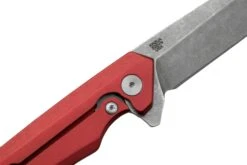 Case Kinzua Spearpoint, Red Anodized Aluminum, S35VN, 64661 Couteau De Poche -Vic Boutique CE64661 05 case