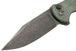 Civivi Cogent C20038D-DS1 Damascus Plain Edge, Green Micarta Couteau De Poche -Vic Boutique CIC20038D DS1 03 civivi