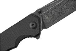 Civivi Brazen C2023DS-1 Damascus Droppoint, Black Coarse Micarta Couteau De Poche -Vic Boutique CIC2023DS 1 05 civivi