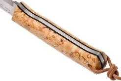 Casström Woodsman Knife Curly Birch, K720 Scandi Grind 10824 Avec Pierre à Feu -Vic Boutique CM10824 04 casstrom cm10824 04