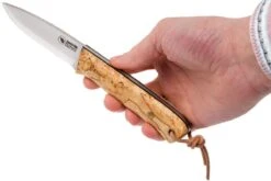 Casström Woodsman Knife Curly Birch, K720 Scandi Grind 10824 Avec Pierre à Feu -Vic Boutique CM10824 06 casstrom cm10824 06