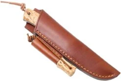 Casström Woodsman Knife Curly Birch, K720 Scandi Grind 10824 Avec Pierre à Feu -Vic Boutique CM10824 07 casstrom cm10824 07