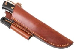 Casström Woodsman Knife Bog Oak, K720 Scandi Grind 10829 Avec Pierre à Feu -Vic Boutique CM10829 07 casstrom cm10829 07