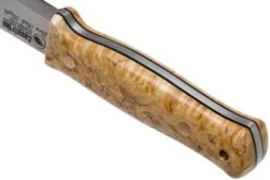 Casström Lars Fält Knife Couteau Bushcraft Curly Birch Sleipner, 11804, Droitier -Vic Boutique CM11804 04 casstrom v202105