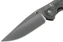 Chris Reeve Sebenza 31 Small Black Canvas Micarta Inlay S31-1200 Couteau De Poche -Vic Boutique CRS31 1200 03 chris reeve
