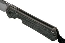 Chris Reeve Sebenza 31 Small Black Canvas Micarta Inlay S31-1200 Couteau De Poche -Vic Boutique CRS31 1200 07 chris reeve