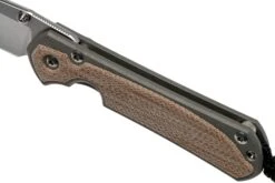 Chris Reeve Sebenza 31 Small Natural Micarta Inlay S31-1212 Couteau De Poche -Vic Boutique CRS31 1212 07 chris reeve knives