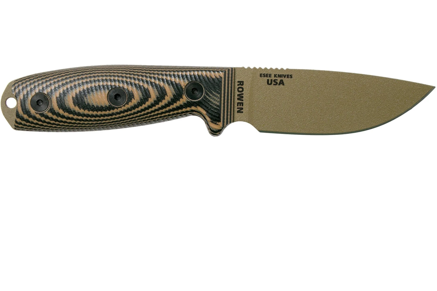 ESEE Model 3 Dark Earth Blade 3D Coyote-Black G10 Couteau De Survie 3PMDE-005 étui Noir + Clip De Poche 4 ESEE Model 3 Dark Earth Blade 3D Coyote-Black G10 Couteau De Survie 3PMDE-005 étui Noir + Clip De Poche – Image 2