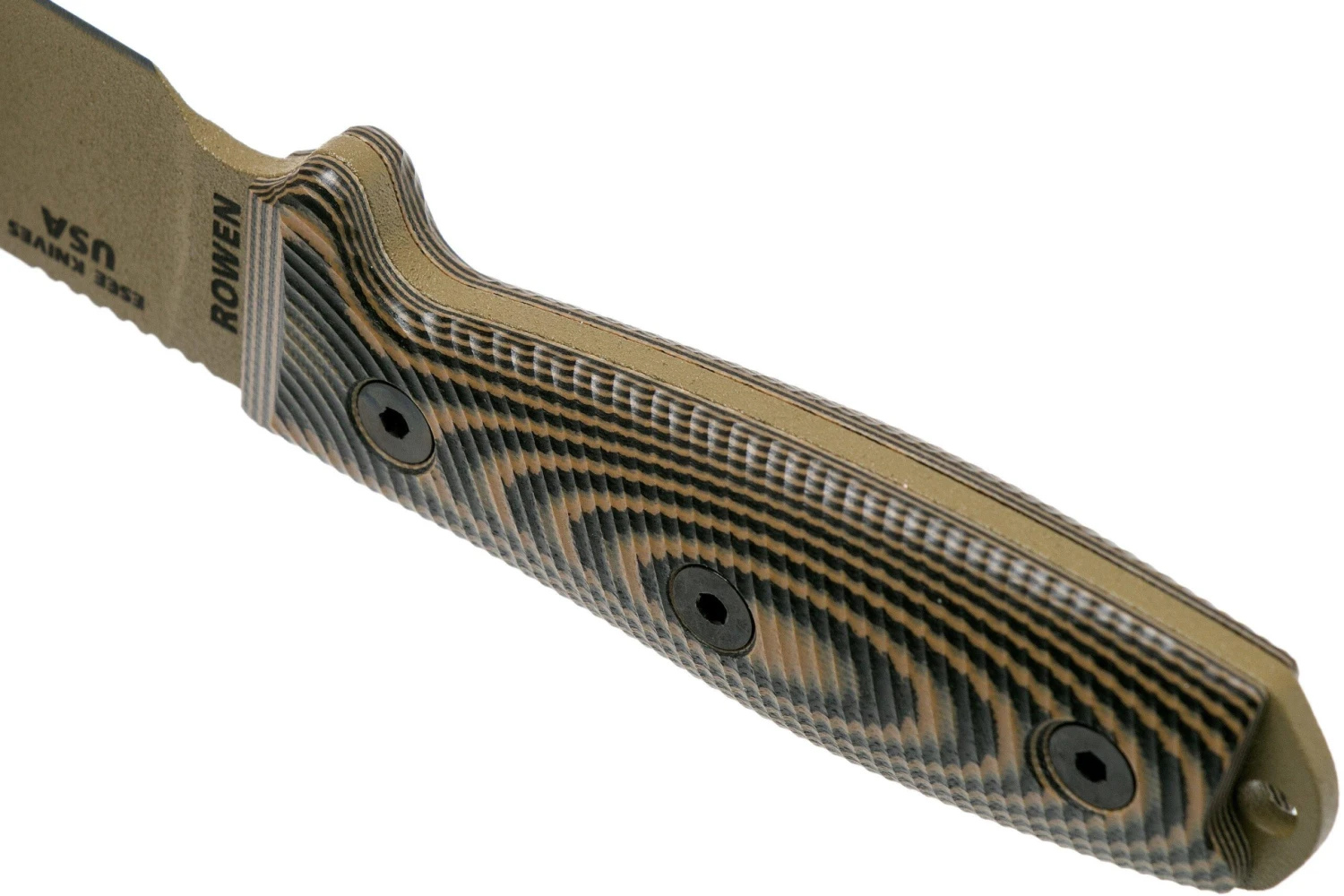 ESEE Model 3 Dark Earth Blade 3D Coyote-Black G10 Couteau De Survie 3PMDE-005 étui Noir + Clip De Poche 6 ESEE Model 3 Dark Earth Blade 3D Coyote-Black G10 Couteau De Survie 3PMDE-005 étui Noir + Clip De Poche – Image 4