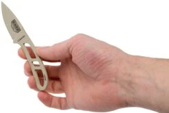 ESEE Candiru Desert Tan CAN-DT Couteau De Cou Avec étui Noir + Clip Ceinture -Vic Boutique EE CAN DT 05 esee knives v201901