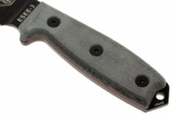 ESEE Model 3 Black Blade, Grey Handle 3P-MB-B Avec étui + Clip Et MOLLE-back -Vic Boutique EE ESEE 3P MB B 03 esee knives model 3 ee esee 3p mb b d3
